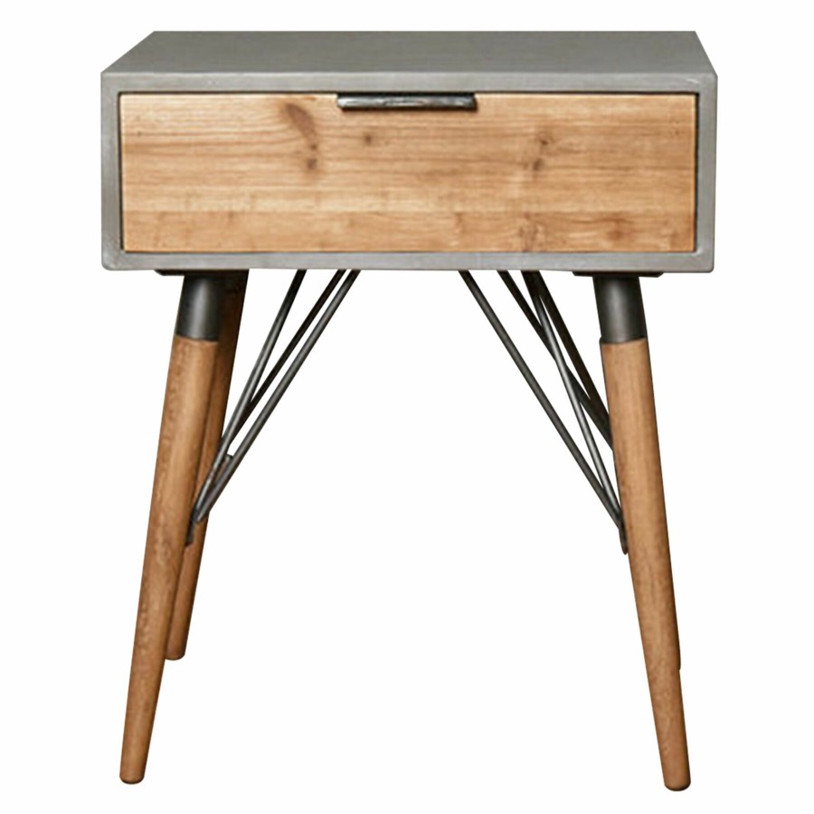 Furniture *  | Reliable Quality Wood/Metal 1-Drawer Table